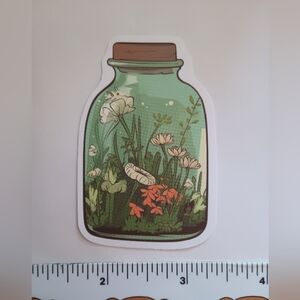 15/$15 Jar Nature Fairy Floral Be Kind Peace Love Magical Flower Decal Stickers